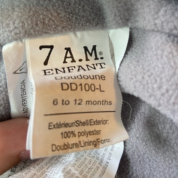 7 A.M Enfant Doufoune - winter bunting 6-12 months  NWOT - Picture 6 of 6